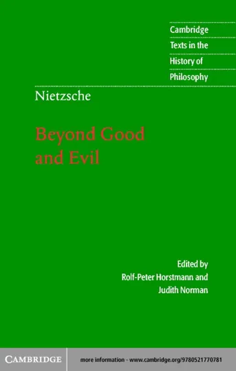 Cover of Beyond Good and Evil