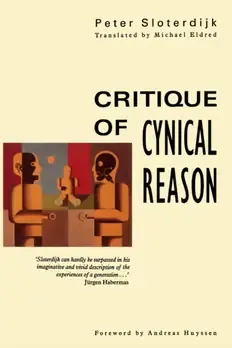 Cover of Critique of Cynical Reason