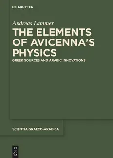 Cover of The Elements of Avicenna's Physics