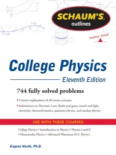 Cover of Schaum's Outline of College Physics