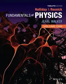 Cover of Fundamentals of Physics, Volume 1, 12th Edition