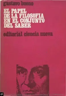 Cover of El Papel De La Filosofía En El Conjunto Del Saber