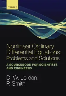 Cover of Nonlinear Ordinary Differential Equations