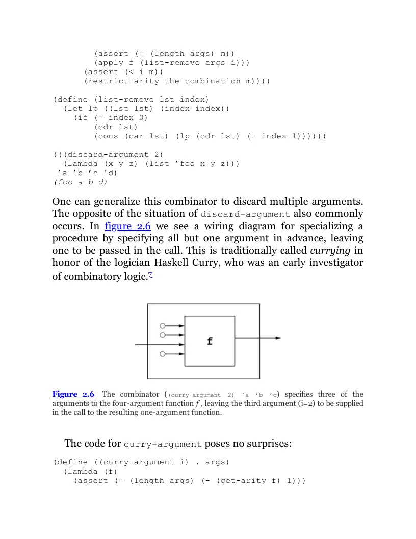 Embedded curry-argument wiring diagram